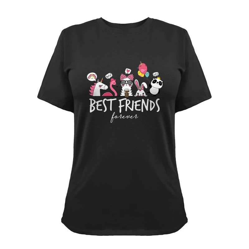 تی شرت آستین کوتاه زنانه مدل G140209239 رنگ مشکی