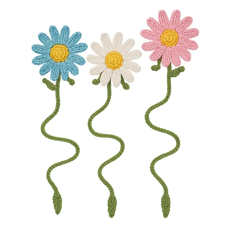 نشانگر کتاب مدل گل مروارید مجموعه ۳ عددی