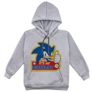 هودی پسرانه مدل سونیک F149 رنگ طوسی