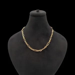 گردنبند طلا کم اجرت 18 عیار زنانه با زنجیر طرح هرمس ناریا مدل الندیل کد M30-4