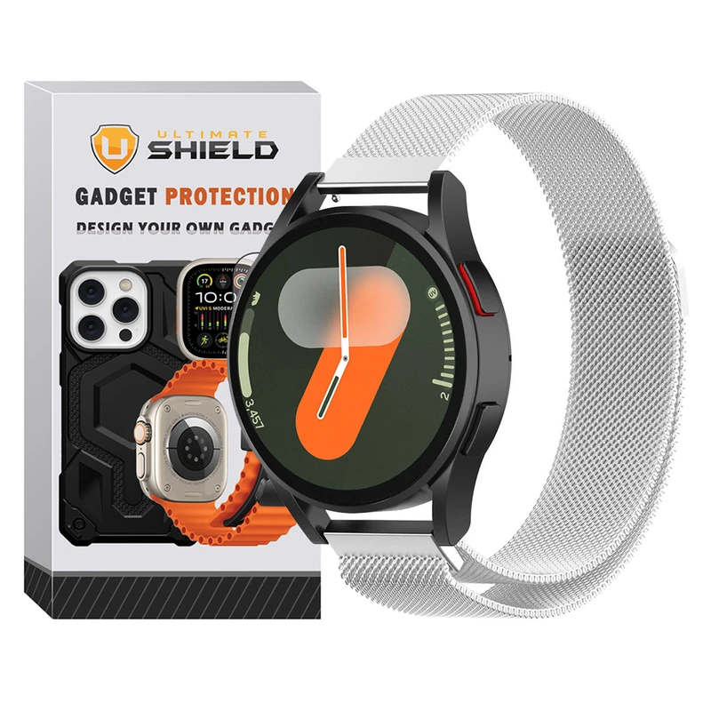 بند آلتیمیت شیلد مدل Milanese_Loop UL مناسب برای ساعت هوشمند سامسونگ Galaxy 4/5/6 سایز 40/43/44/46/47 میلی متری