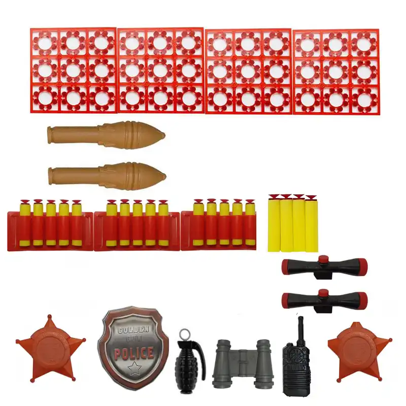 ست تفنگ بازی گلدن گان مدل huge7000 مجموعه 11 عددی