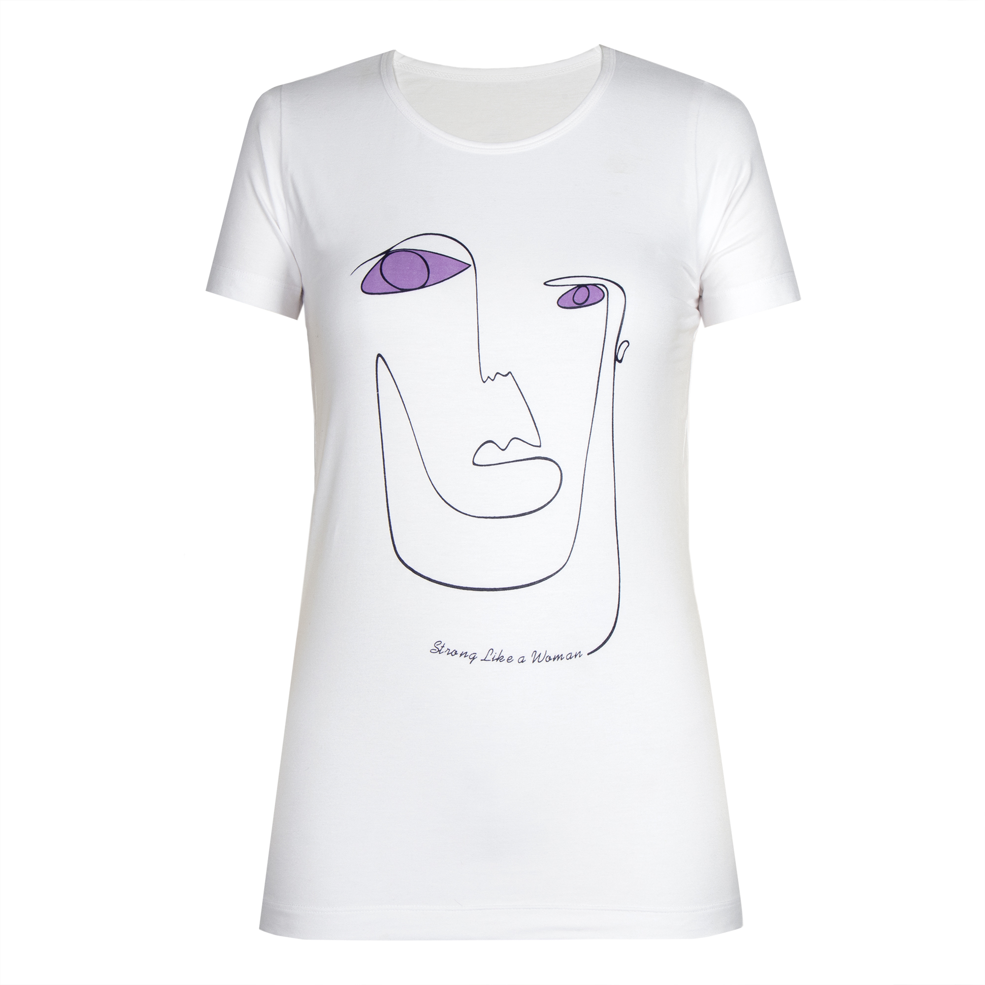 تی شرت آستین کوتاه زنانه آریان نخ باف مدل 2858