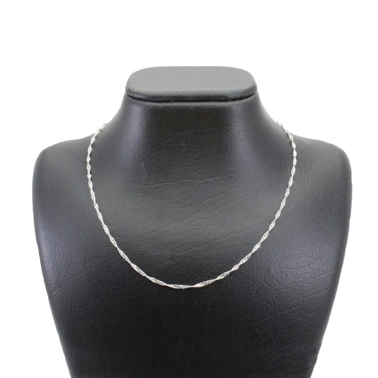 زنجیر نقره زنانه مدل دیسکو کد AS062 زنجیر نقره زنانه مدل دیسکو کد AS062