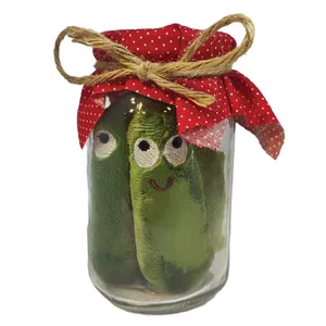 عروسک مدل شیشه خیار شور ارتفاع 10 سانتی متر