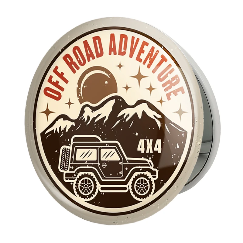 آینه جیبی خندالو طرح آفرود Off Road مدل تاشو کد 26318 