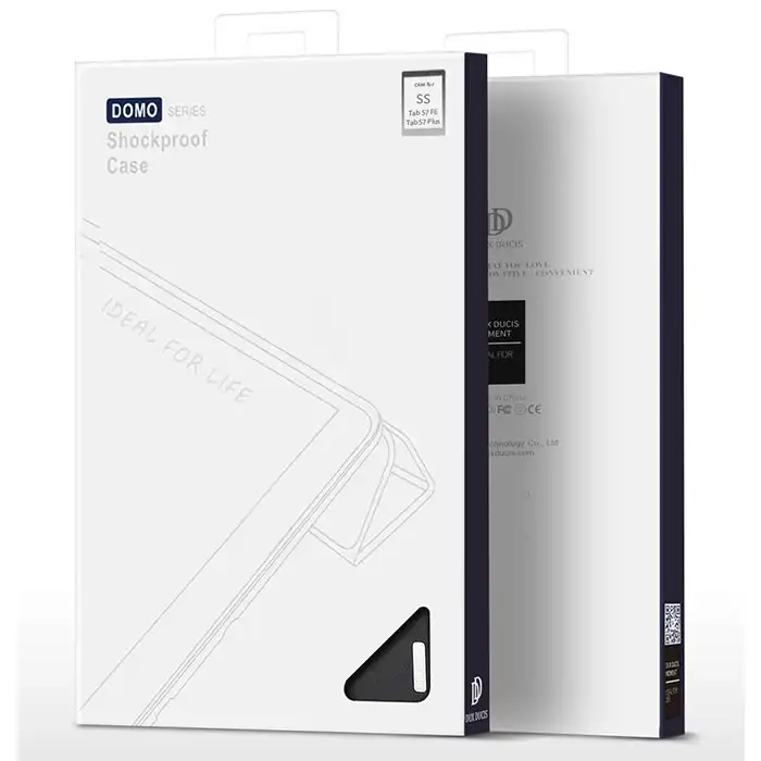 کیف کلاسوری دوکس دوکیس مدل Tri-Fold مناسب برای تبلت سامسونگ Galaxy Tab S7 FE 2021