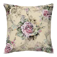 کاور کوسن مدل گل دورو طرح دار کد 1400187