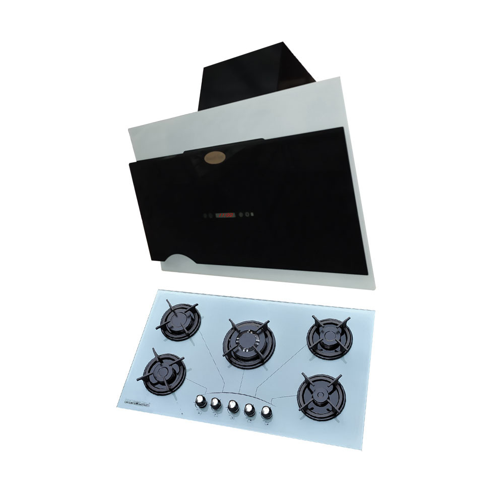 ست هود و اجاق گاز صفحه ای رینوزیت استار مدل SET2021Wbt