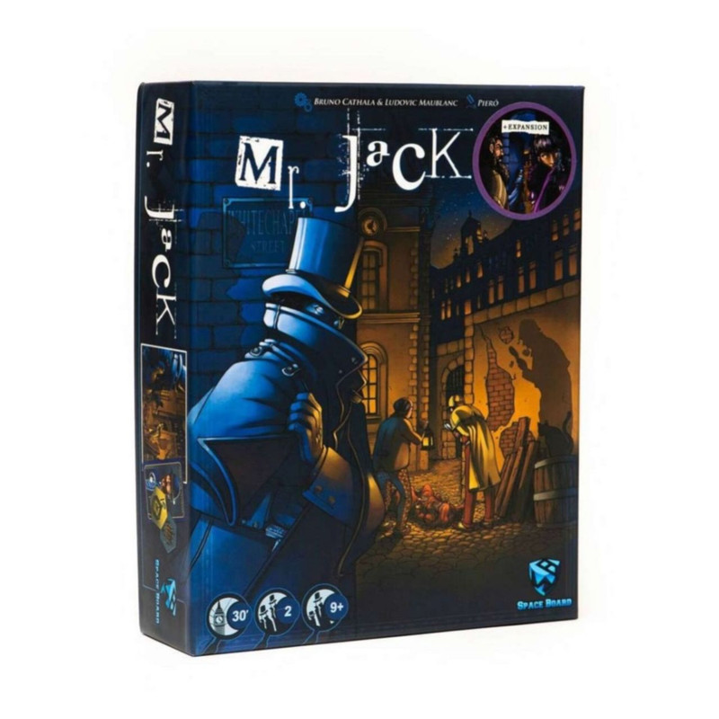 بازی فکری اسپیس برد مدل آقای جک لندن نسخه افزونه Mr. Jack + exp