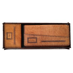 ست هدیه مدل چرم طبیعی بزی دقت ترنج NG-3