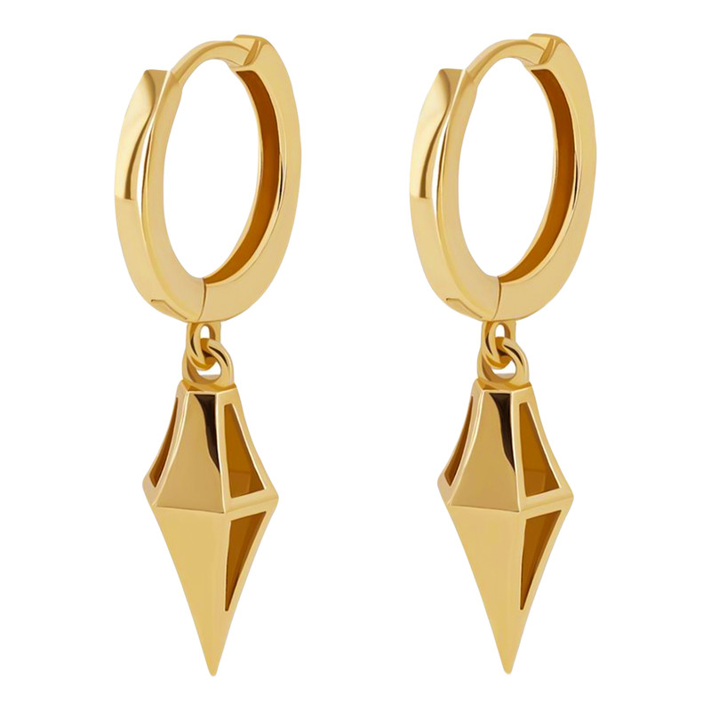 گوشواره طلا 18 عیار زنانه تاج مدل G324