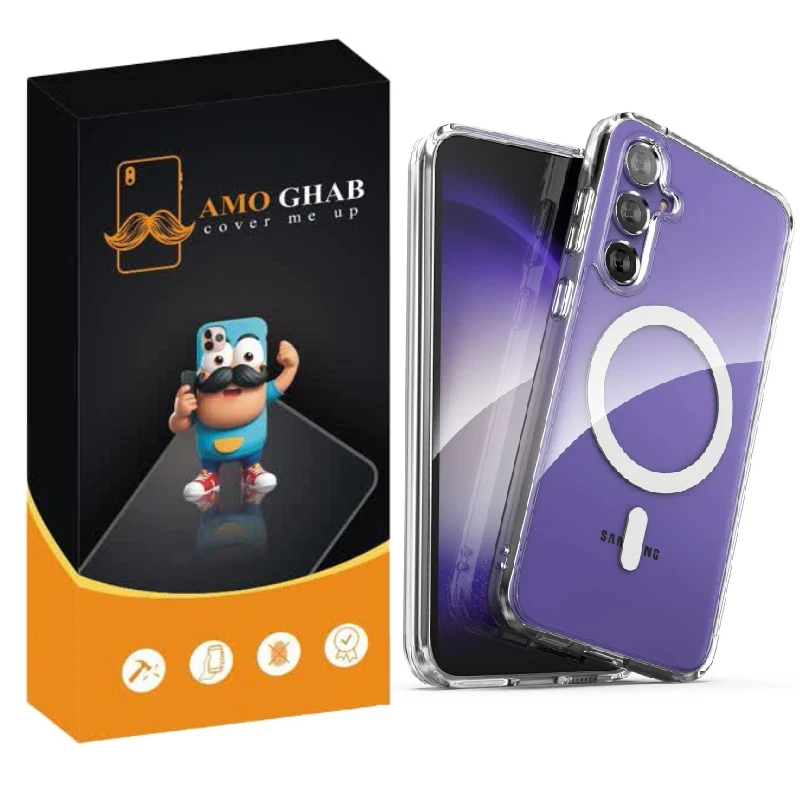 کاور عمو قاب مدل مگ سیف طرح MAGSAFE SH مناسب برای گوشی موبایل سامسونگ Galaxy S24 FE