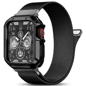 Sprig Milanex band suitable for Apple Watch SE/1/2/3/4/5/6/7/8/9 size 42/44/45mm with Cover