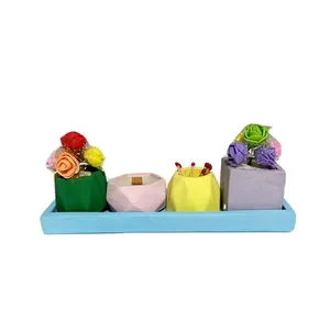 گلدان سنگی مدل مینیاتوری مجموعه 5 عددی