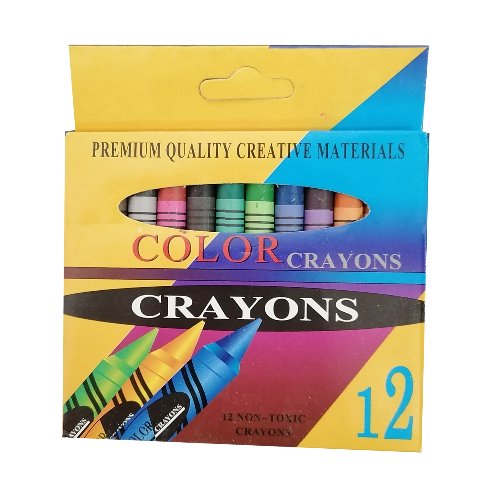 مداد شمعی 12 رنگ مدل crayons