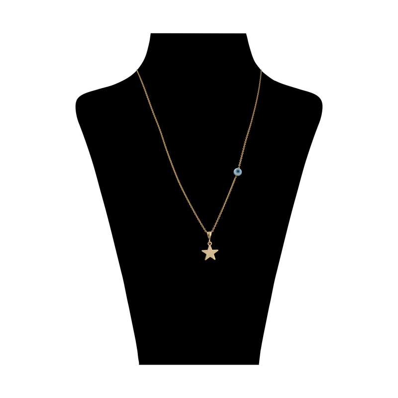 گردنبند طلا 18 عیار دخترانه پرسته مدل KGN12