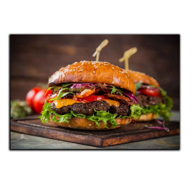 تابلو شاسی بکلیت طرح فست فود همبرگر مدل SH-4990