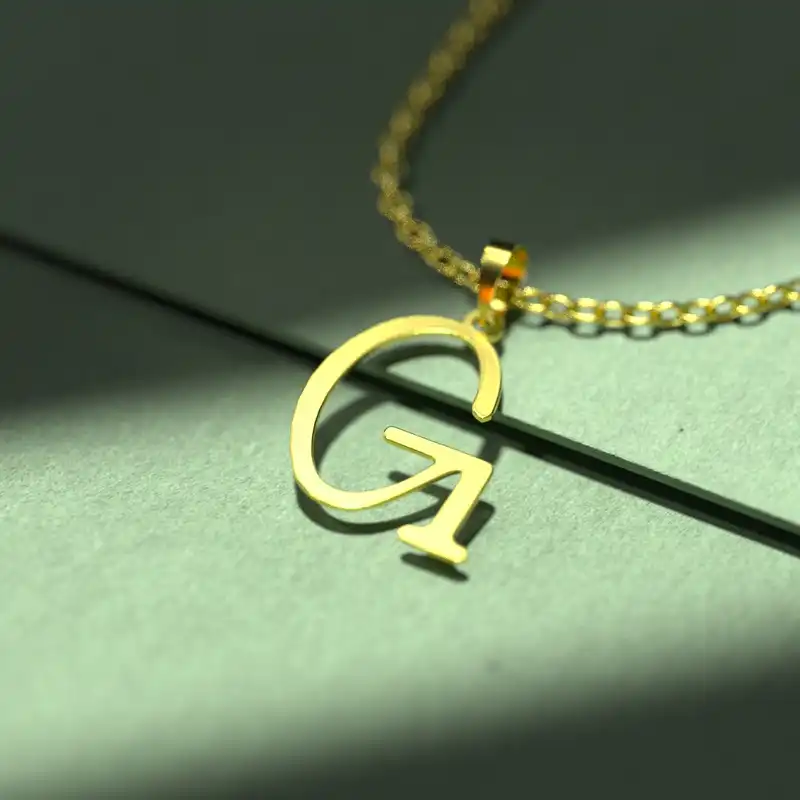 گردنبند طلا 18 عیار زنانه مدوپد مدل حرف G کد H3-1-1371