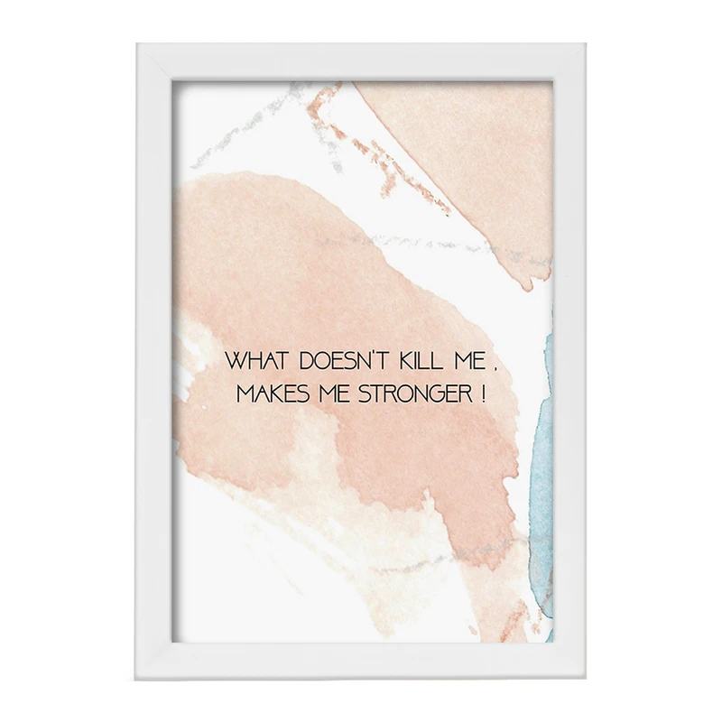 تابلو خندالو مدل چیزی که من را نمی کشد من را قوی تر می کند کد F11421