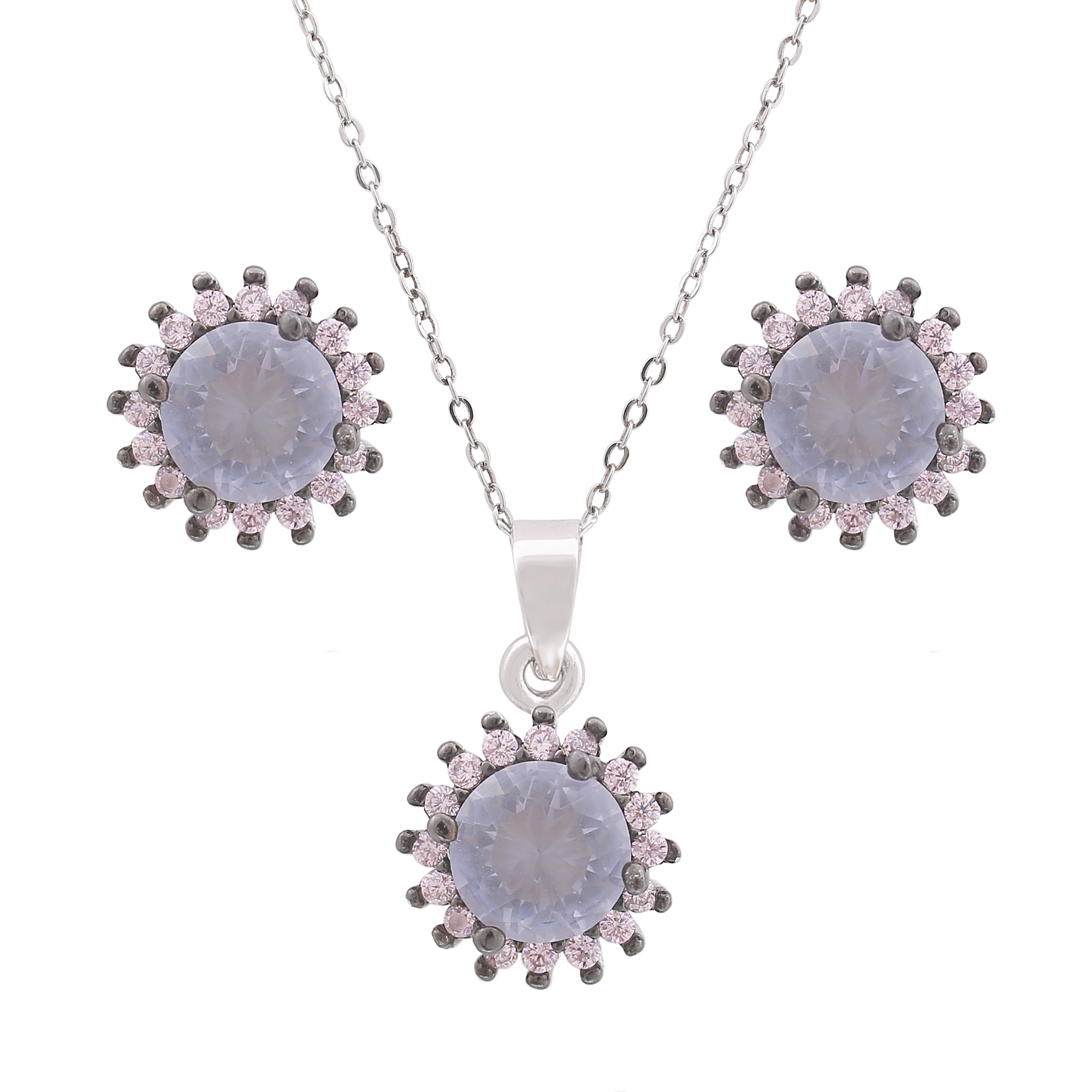 نیم ست نقره زنانه کد M3127