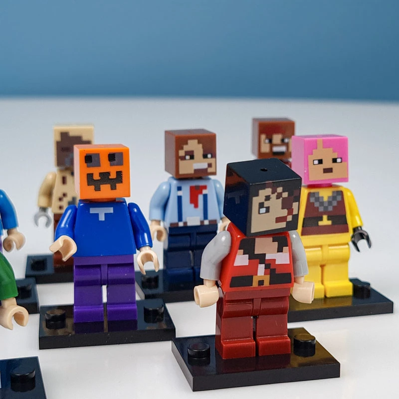 عکس شماره 12 : ساختنی 8 تکه مدل ماینکرافت طرح مینی فیگور کد 2612 مجموعه 16 عددی