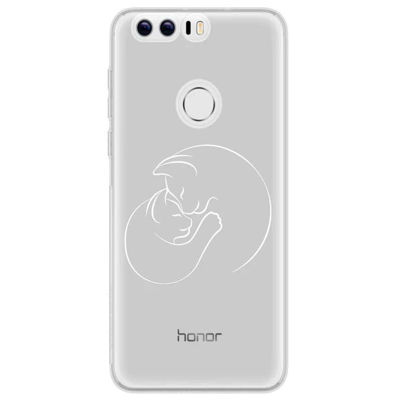 کاور مگافون طرح گربه مدل C61-W مناسب برای گوشی موبایل آنر 8