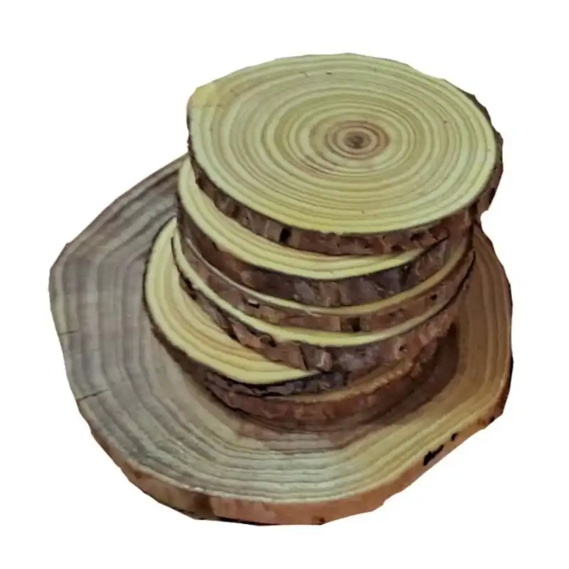 ست زیرلیوانی و زیر قابلمه ای چوبی کد 15 مجموعه 7 عددی