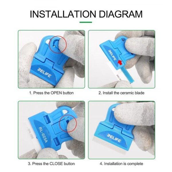 دسته تیغ تعویض ال سی دی ریلایف مدل RL-023A