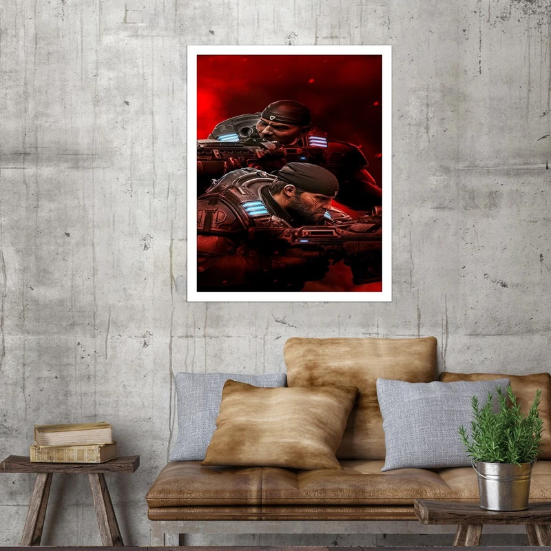 تابلو بکلیت طرح بازی چرخ دنده های جنگ مدل W-S2432