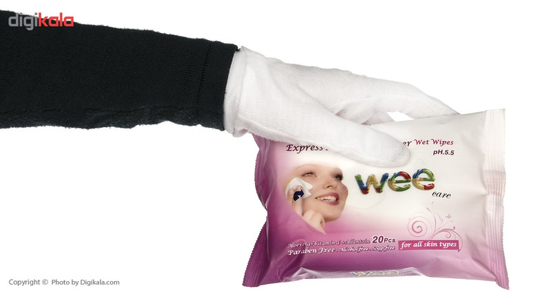 دستمال مرطوب وی مدل Vitamin E بسته 20 عددی