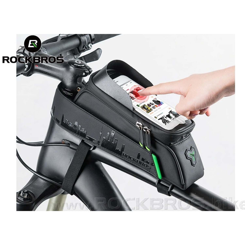 کیف جلوی فرمان دوچرخه راک براس مدل handlebar bag کد 2049