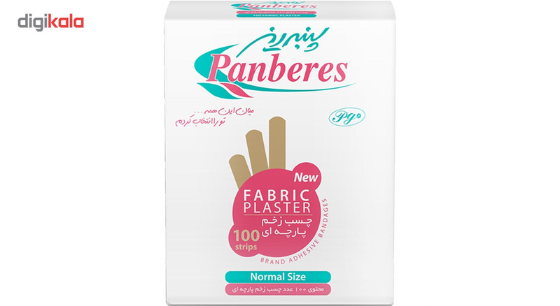 چسب زخم پارچه ای پنبه ریز مدل Fabric بسته 100 عددی