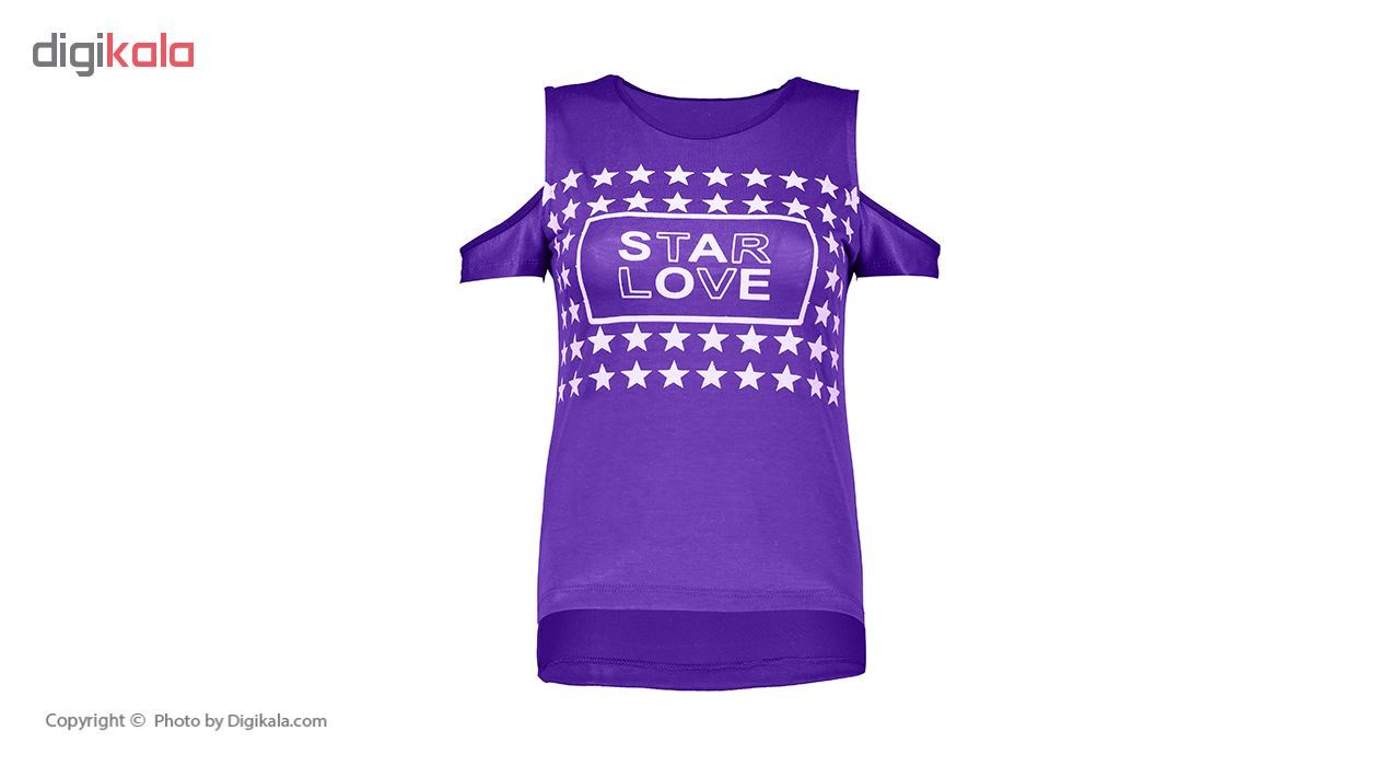 ست تی شرت و شلوار ورزشی زنانه مدل Star-ِD-BR - - 37