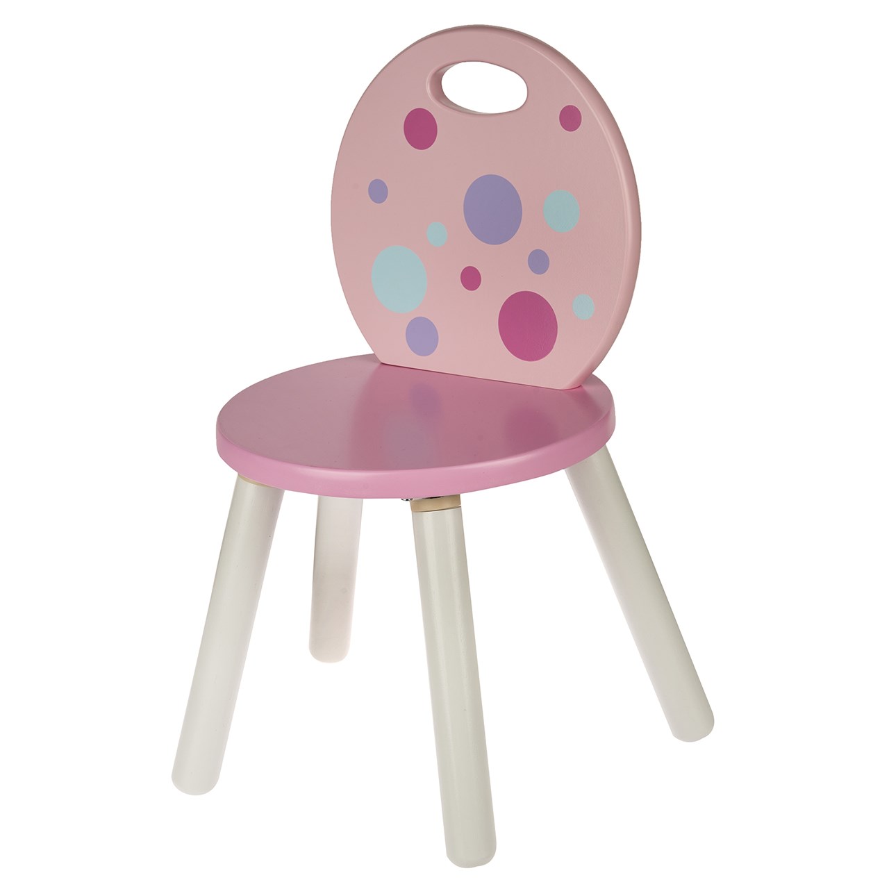 pink round chair