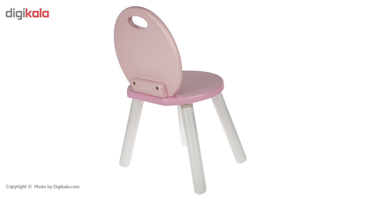 pink round chair