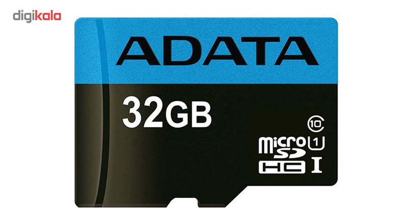 کارت حافظه‌ microSDHC ای دیتا مدل Premier کلاس 10 استاندارد UHS-I U1 سرعت 85MBps همراه با آداپتور SD ظرفیت 32 گیگابایت
