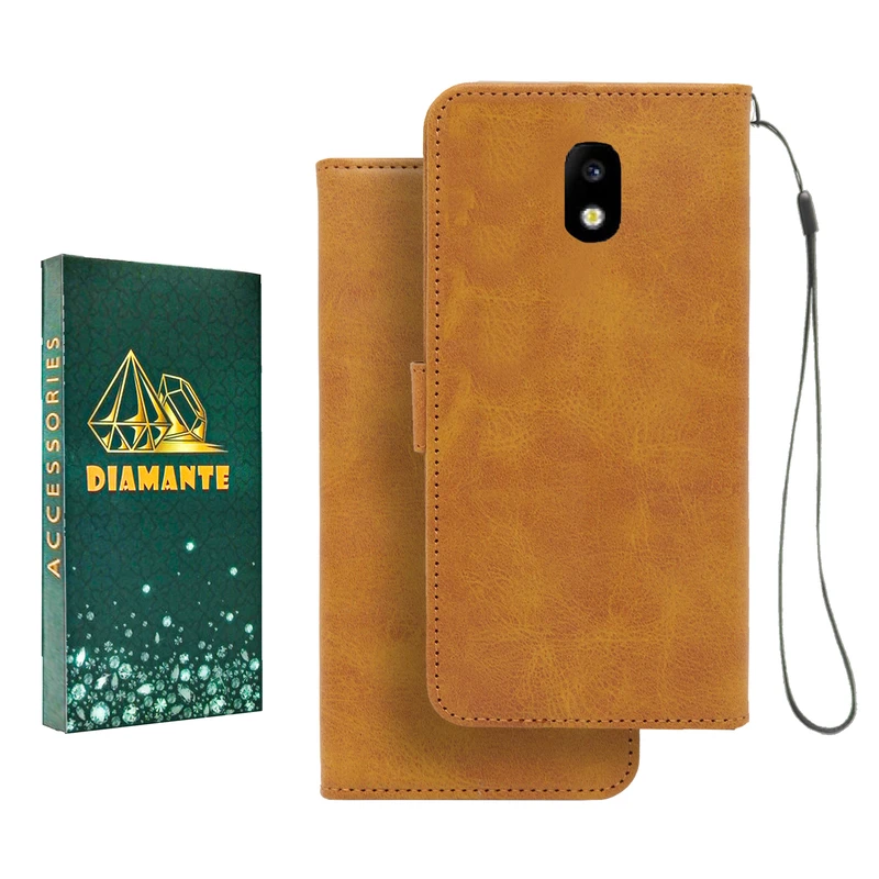 کیف کلاسوری دیامانته مدل Mortand Gn مناسب برای گوشی موبایل سامسونگ Galaxy J330 به همراه بندآویز