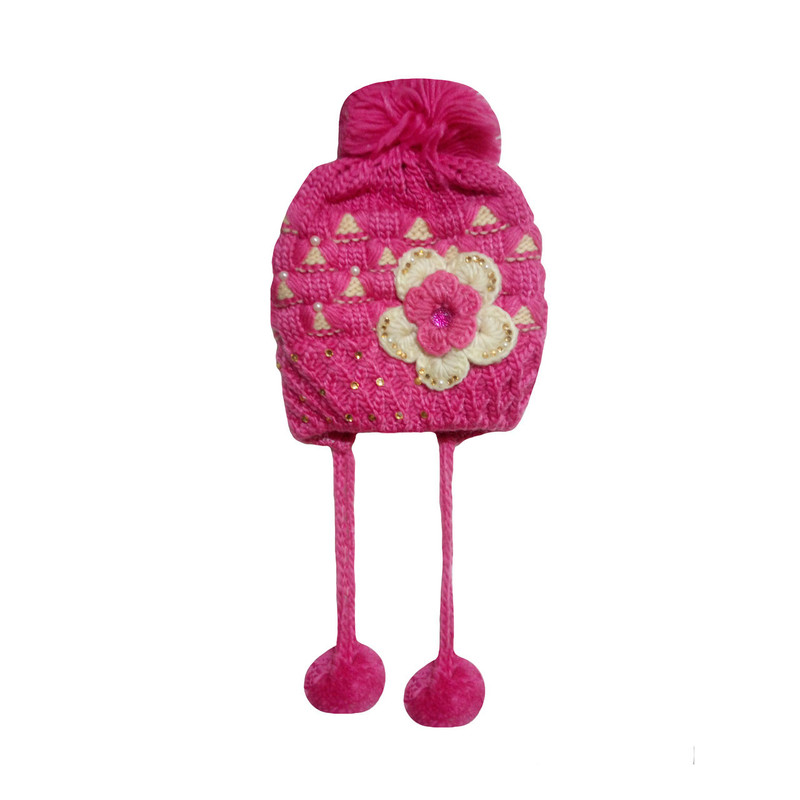 کلاه بافتنی دخترانه مدل G22