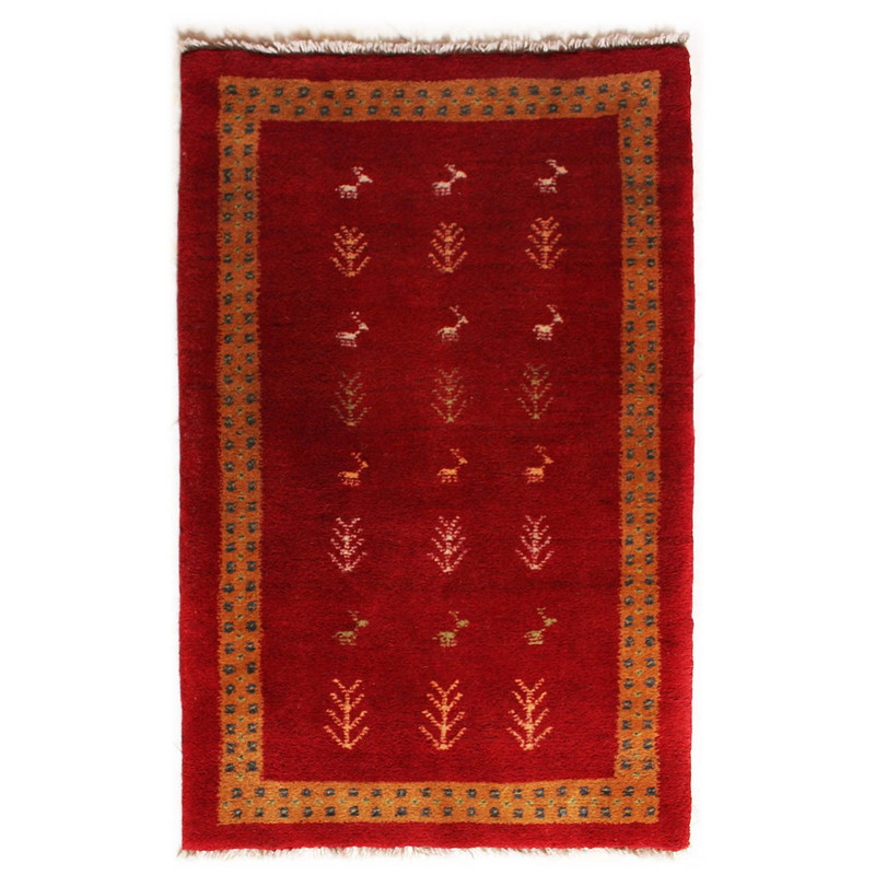 گبه دستبافت نیم متری طوفان کد 6562175