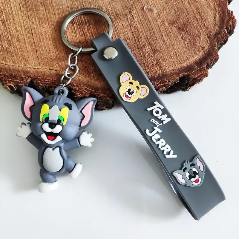 جاکلیدی مدل سیلیکونی طرح موش و گربه بچه تام کد DB22