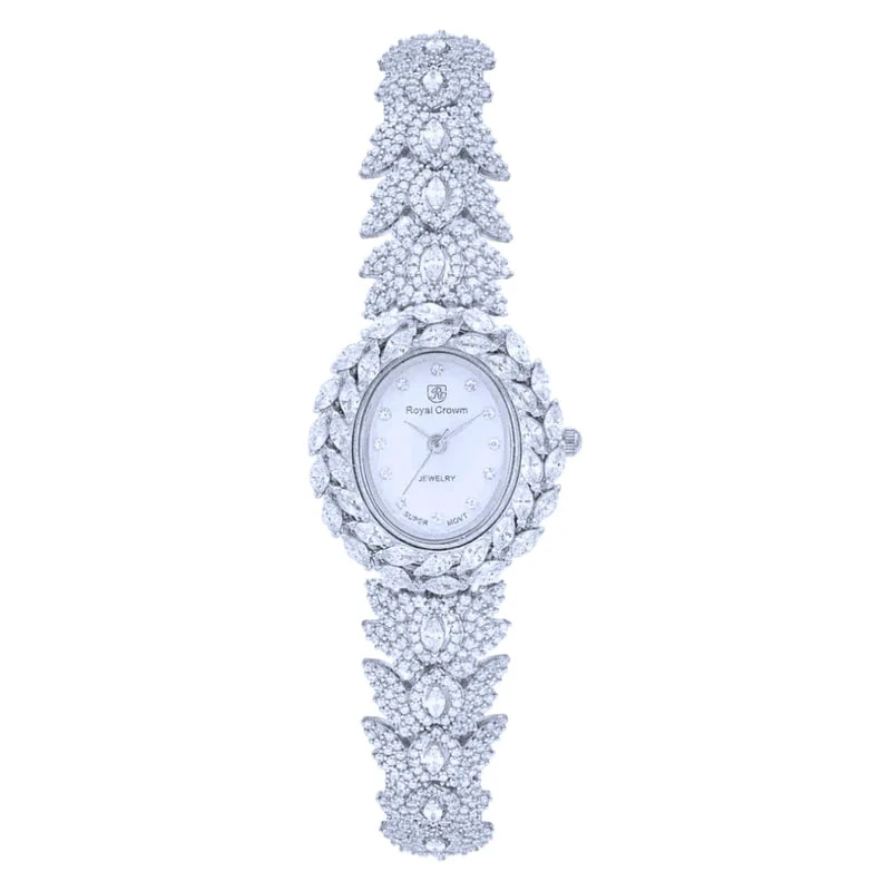 ساعت مچی عقربه‌ای زنانه رویال کرون مدل نقره مارکیز خور ساچ کد 00016