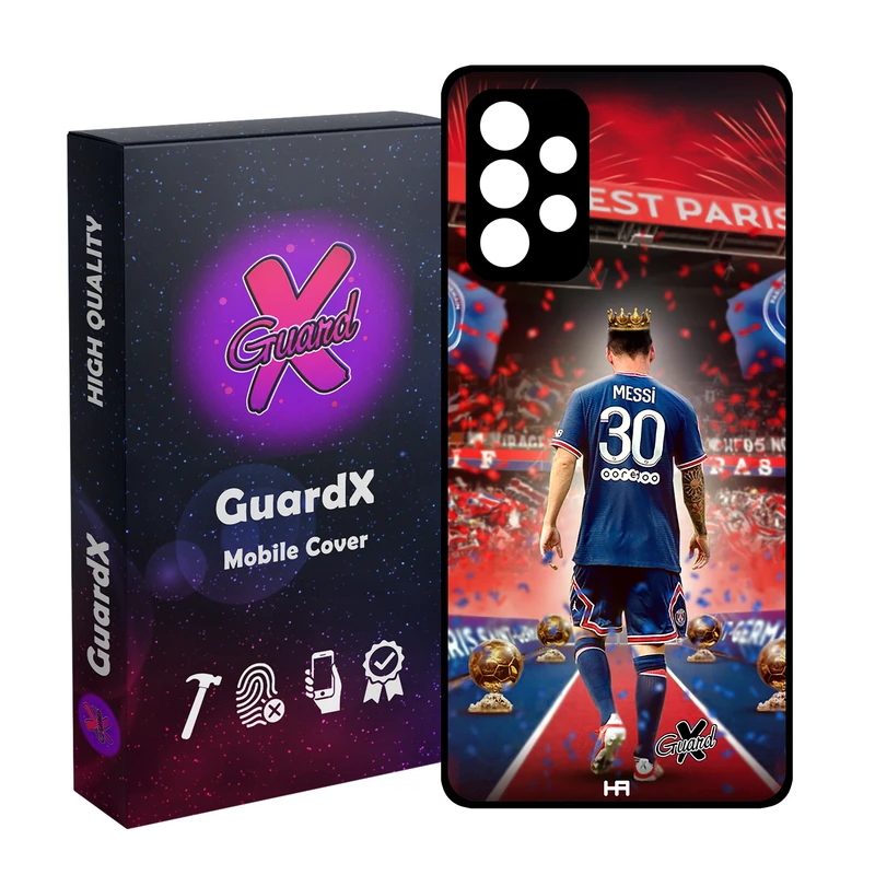 کاور گارد ایکس طرح مسی مدل Glass10377 مناسب برای گوشی موبایل سامسونگ Galaxy A32 4G