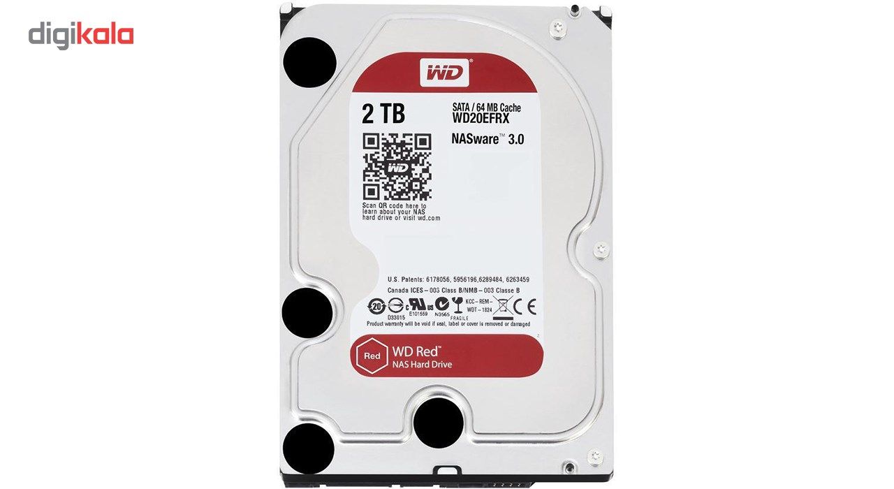 هارددیسک اینترنال وسترن دیجیتال مدل Red WD20EFRX ظرفیت 2 ترابایت main 1 2