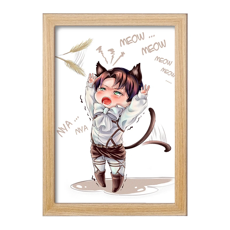 تابلو خندالو مدل لیوای انیمه اتک آن تایتان Attack on Titan  کد 18577