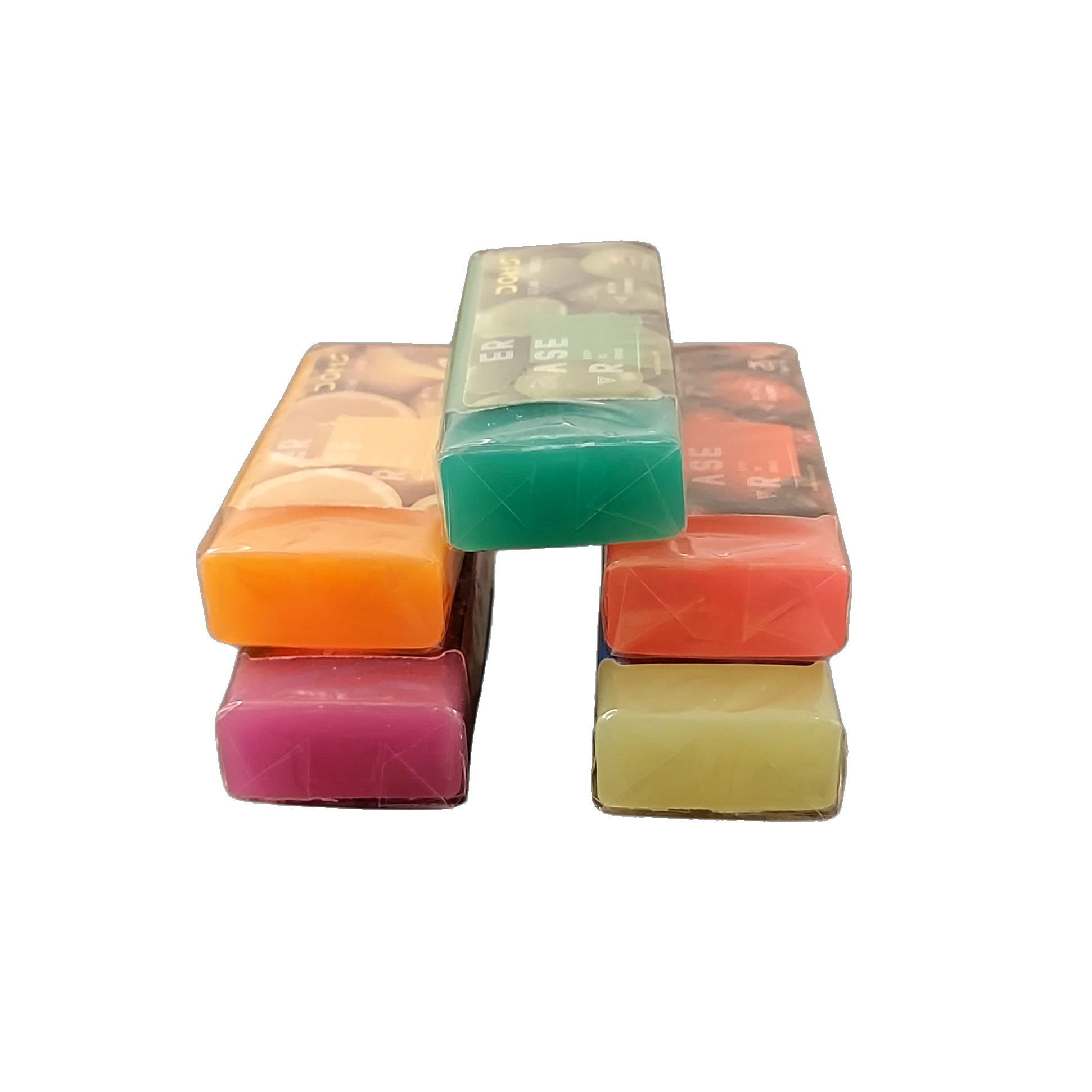 پاک‌کن مدل ژله‌ای عطری مجموعه ۵ عددی