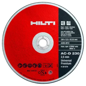 صفحه برش فلز هیلتی مدل AC-D 230 UP مجموعه 5 عددی