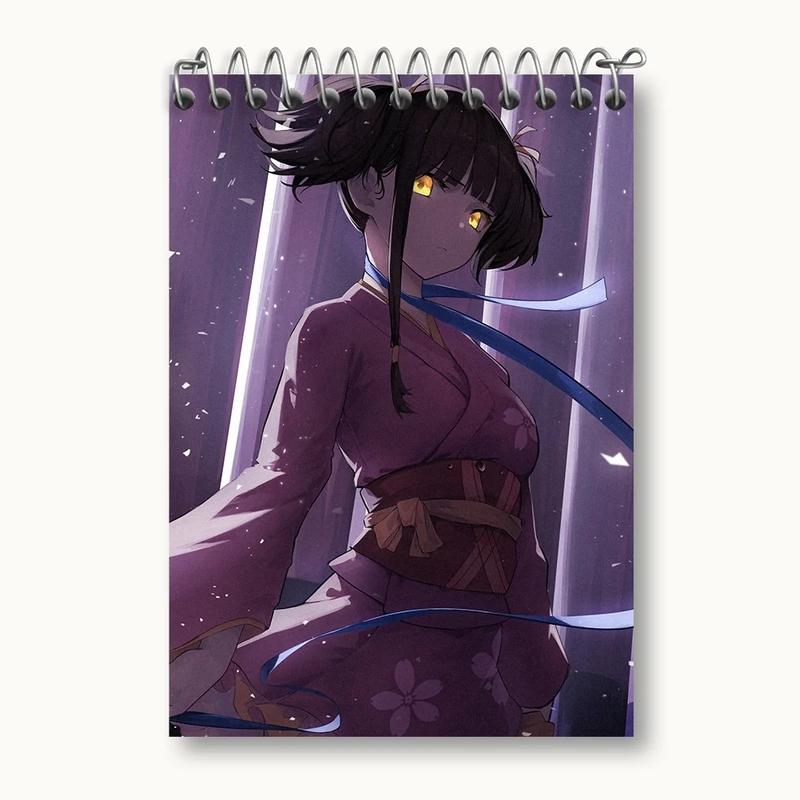 دفتر یادداشت 50 برگ خندالو مدل مومی انیمه کابانری (Kabaneri) کد 35982