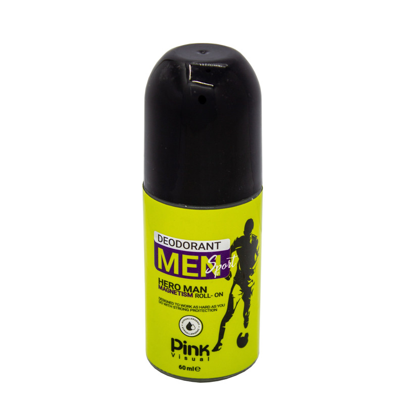 رول ضد تعریق مردانه پینک ویژوآل مدل Hero Man حجم 60 میلی لیتر