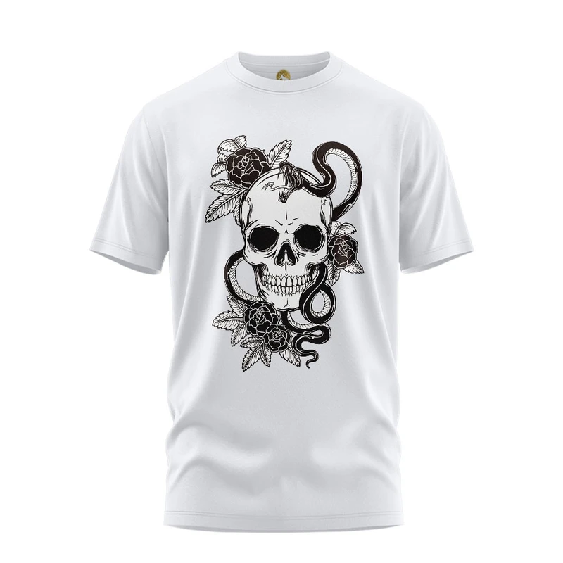 تی شرت آستین کوتاه مردانه هومرو مدل TW284 طرح اسکلت